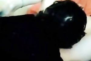 Nerdy stud was wanked by his GF whilst this chab teased her cunt on livecam