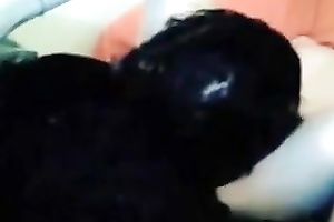 Nerdy stud was wanked by his GF whilst this chab teased her cunt on livecam