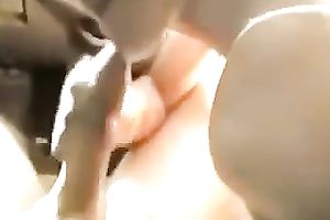 Horny bitch engulfing my pecker like palatable candy in a car