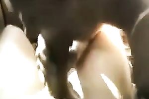 Horny bitch engulfing my pecker like palatable candy in a car