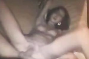 Torrid emotional bushy brunette hair mother I'd like to fuck was riding her fellow in reverse pose