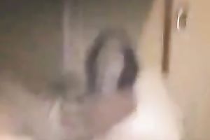 Torrid emotional bushy brunette hair mother I'd like to fuck was riding her fellow in reverse pose
