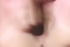 Delicious blond sweetheart with admirable butt dildoes herself