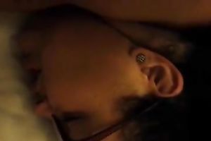 Using sex toy lascivious white wife with giant booty tired to please her own hungry holes