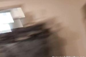 Blonde milf sucks a weiner and gets her shaved snatch smashed