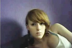 Astonishing youn ginger girl shows her spectacular zeppelins