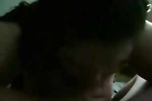 Disgusting sexually excited and spoiled bulky brunette wench sucked my inflexible penis