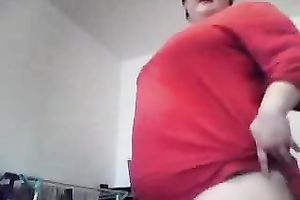 Vast brunette hair big beautiful woman shows off her cellulite slack gazoo