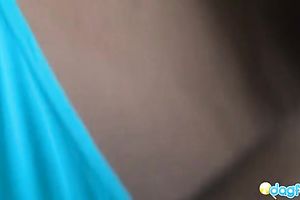 Fantastic black skin hawt hottie drives car and flashes her goodies