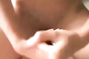 Kinky non-professional buxom wife of my buddy was jerking off his hard dick