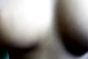 Slender and breasty black skin Indian girlfriend undressing