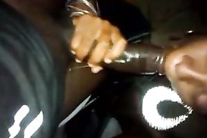 Dirty-minded black skinned non-professional whore worked on my buddy's BBC
