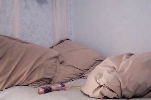 Big sex toy makes my teeny cookie tremble with orgasm