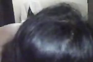 Wondrous dilettante exotic floozy provides my buddy with a oral job