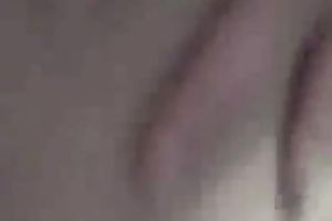 Beautiful and hot golden-haired legal age teenager squeezes her cute milk cans on the livecam