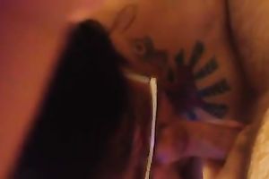 Ugly big beautiful woman doxy engulfing my penis deepthroat in POV movie scene