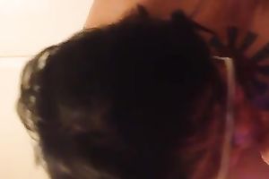 Ugly big beautiful woman doxy engulfing my penis deepthroat in POV movie scene