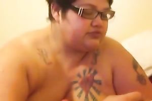 Ugly big beautiful woman doxy engulfing my penis deepthroat in POV movie scene