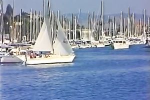 Lascivious brunette hair has irrumation sex with bawdy captain