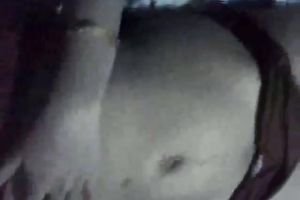 Chubby dilettante Desi sweetheart in maroon underware on home movie