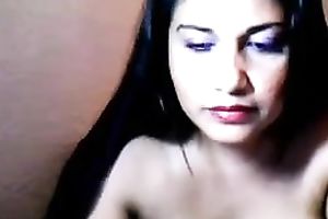 Mature slutty wife with saggy tits is licking her sweetmeat in a hot way