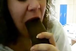 Chunky black haired nympho provided my lascivious dark ally with a blowjob