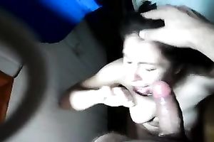 Lovely dirty slut wife trying her most good to milk my boner dry in POV movie