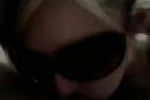 Young Australian gf in glasses gives me blow job after college