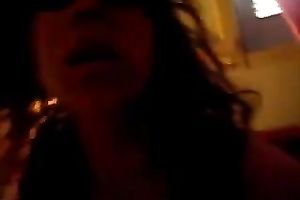 Hot Arab BBC slut in the bedroom flashing large love melons and wazoo