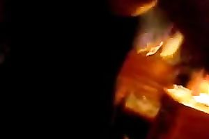 Hot Arab BBC slut in the bedroom flashing large love melons and wazoo