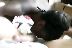 Ebony all natural ideal dilettante sweetheart was so into engulfing rigid shlong