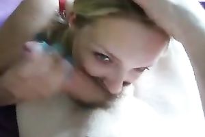 She jerks off my knob like raging babe