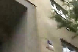 My sexual golden-haired Swiss chick gives me great cook jerking outdoors