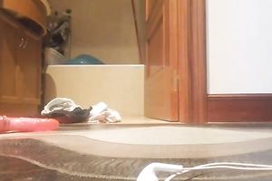 Blond haired eye catching nice-looking webcam cheating wife used wired vibe for her muff