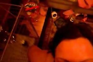 Hefty brunette BBC slut is glad to take facial after oral-stimulation