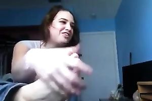 Sexy brunette hair ally shows me how this babe puts lotion on her feet