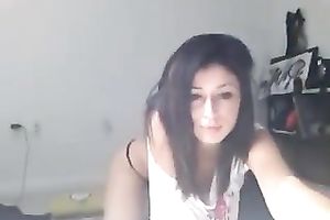 Ardent playful web web camera lascivious dark brown was posing for my ally in bedroom