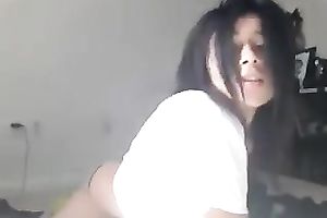 Ardent playful web web camera lascivious dark brown was posing for my ally in bedroom