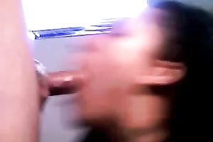 My chocolate girlfriend knows how to give a nice oral-stimulation