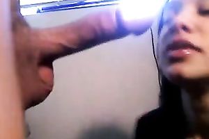 My chocolate girlfriend knows how to give a nice oral-stimulation