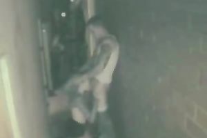 Amateur blond partying slut receives nailed outside of the club