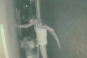 Amateur blond partying slut receives nailed outside of the club