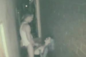 Amateur blond partying slut receives nailed outside of the club