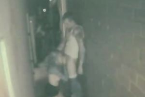 Amateur blond partying slut receives nailed outside of the club