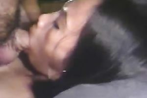 Alluring dark brown hooker not fast sucked my friend's lollicock in the motel