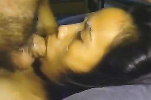 Alluring dark brown hooker not fast sucked my friend's lollicock in the motel