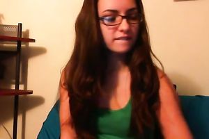 Bonerrific amateur white wife smokin' cigarette webcamming with me
