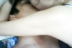 Exotic youthful pair passionately fucking on webcam in their bedroom