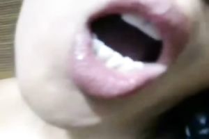 Sizzling hawt black skin Desi beauty masturbating on livecam