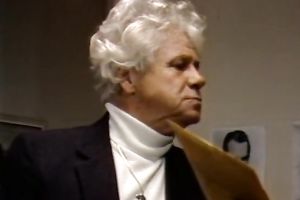 Unshapely asian wench masturbates for moustached cop